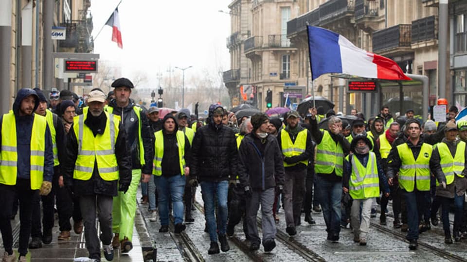 Proteste der «Gilets Jaunes» in Frankreich.