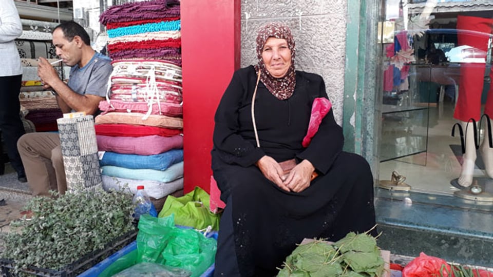 Die palästinensische Bäuerin Imm Mohammed.