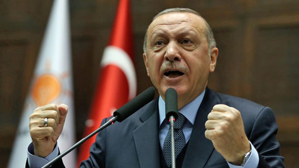 Der türkische Präsident Recep Tayyip Erdogan am 8. Januar 2019 im türkischen Parlament in Ankara.