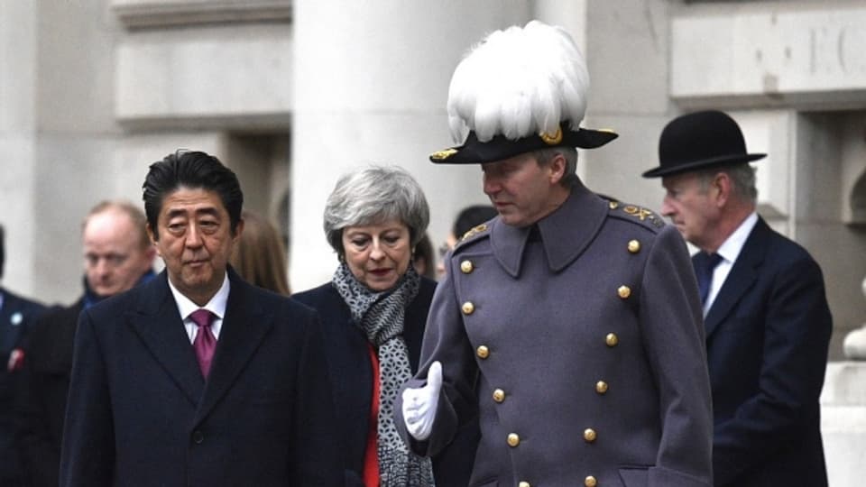 Shinzo Abe bei seinem Besuch in Grossbritannien.