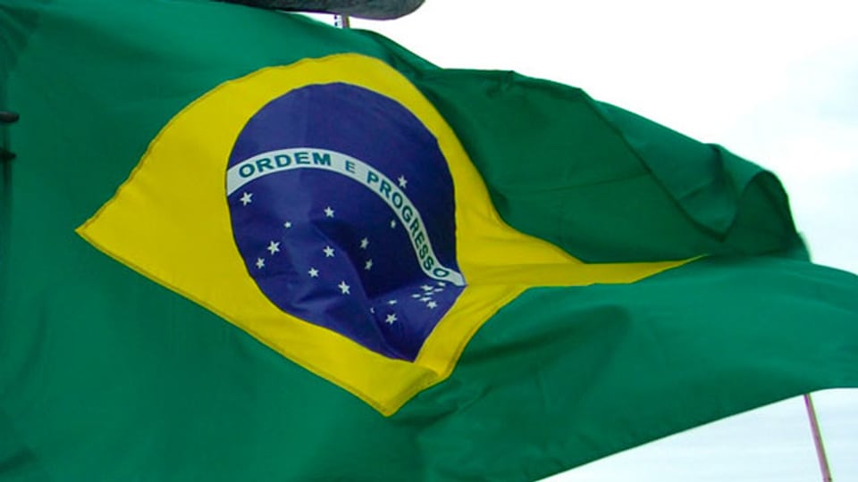 Symbolbild Fahne von Brasilien.