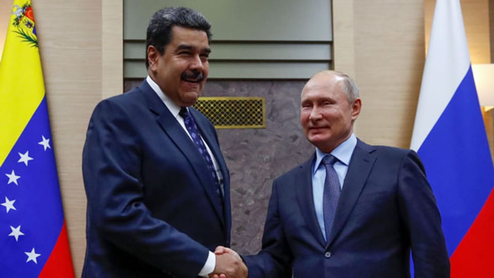 Wladimir Putin (re) und Nicolas Maduro. Aufnahme vom Dezember 2018.