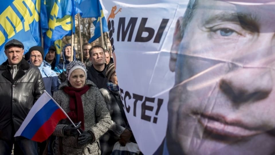 Russland demonstriert auf der Halbinsel Krim Präsenz.