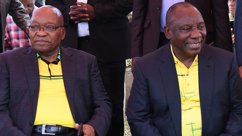 Jacob Zuma (links) und Cyril Ramaphosa, Präsident Südafrika.