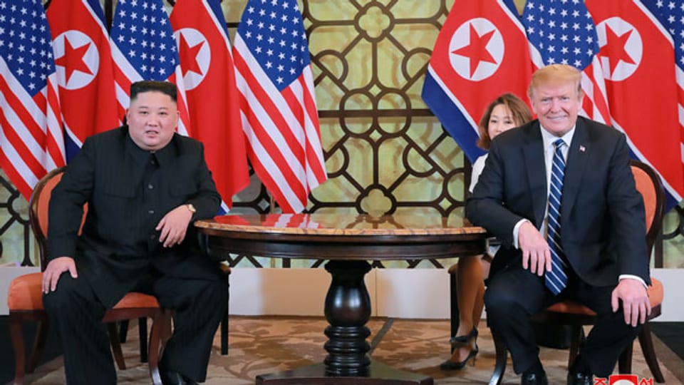 Nordkoreas Machthaber Kim Jong Un (links) und US-Präsident Donald Trump.
