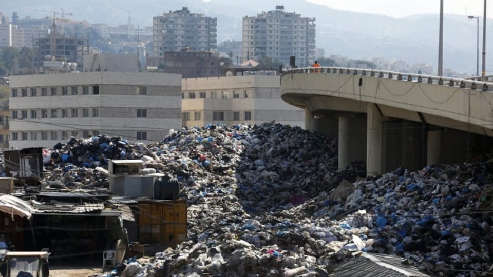 So sah es 2015 in Beirut aus: Abfallberge türmen sich in den Strassen