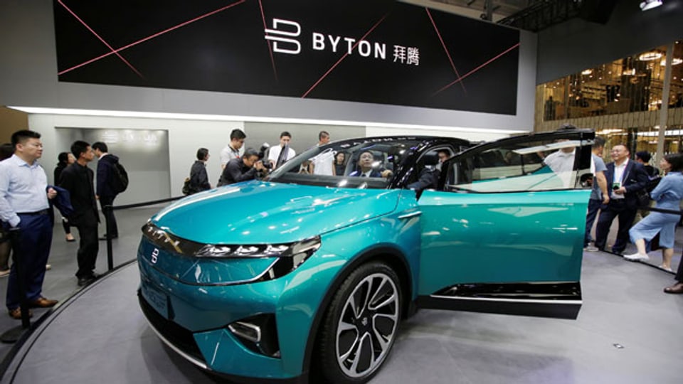 «Byton» steht für «Bytes on Wheels» - ein volldigitalisiertes und vernetztes Elektro-Auto.