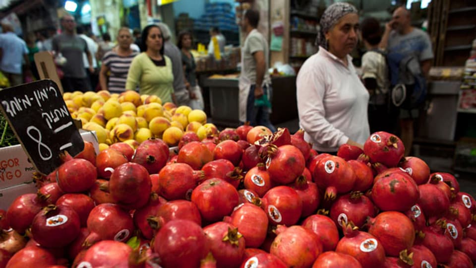 Symbolbild. Ein Markt in Jerusalem.