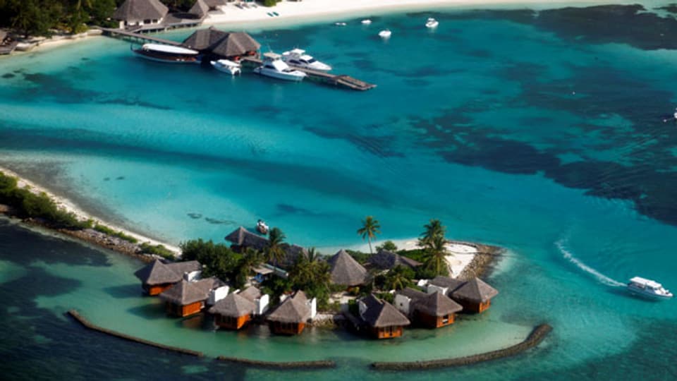 Ferienresort auf den Malediven.