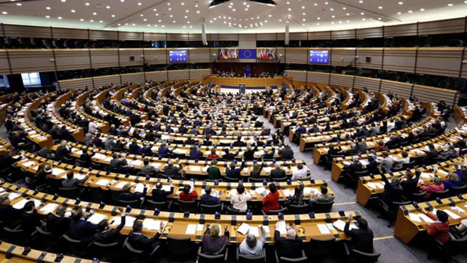 Sicht auf das EU-Parlament in Brüssel.