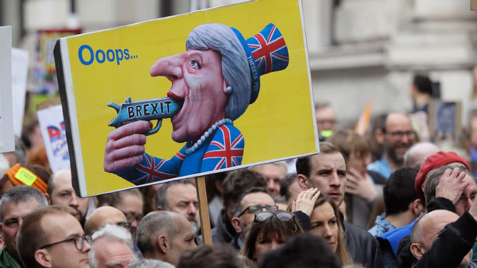 Proteste in London für ein Ende des Brexit