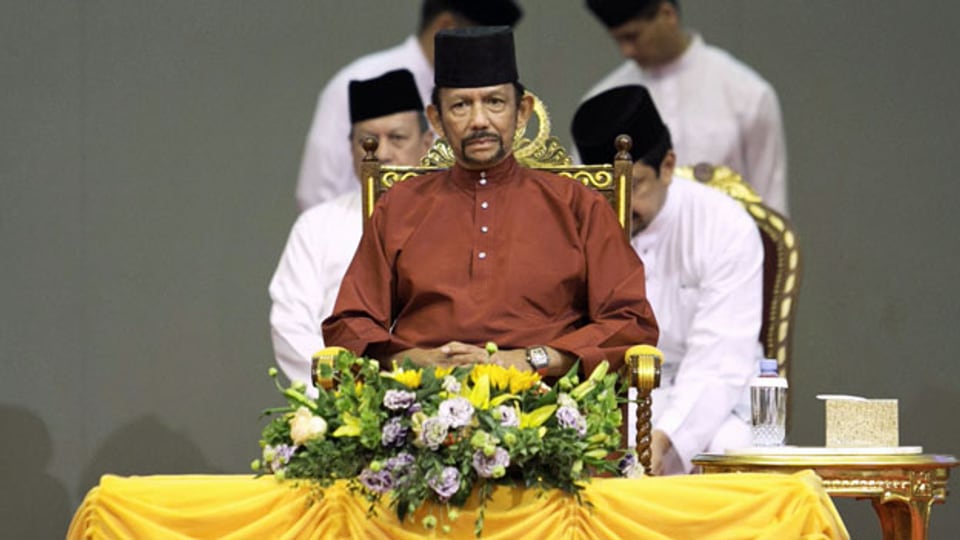 Der Sultan von Brunei, Hassanal Bolkiah, will die vollständige Umsetzung des Gesetzes Scharia vorantreiben.