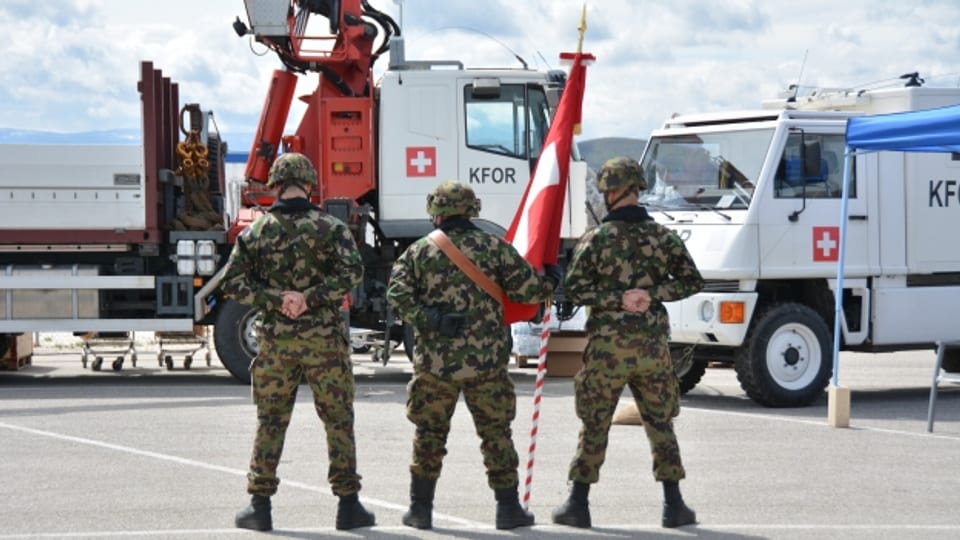 Swisscoy-Soldaten im Kosovo.