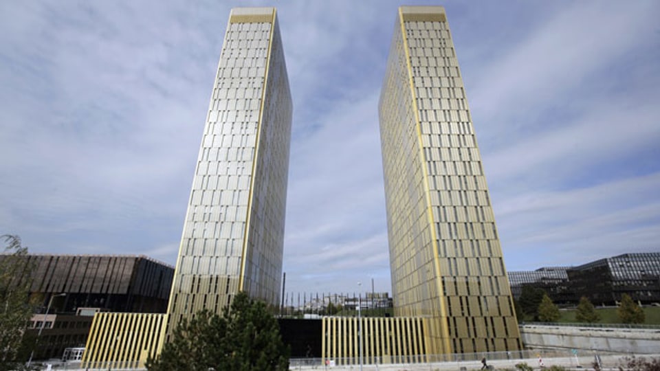 Blick auf das Gebäude des Europäischen Gerichtshofes in Luxembourg.
