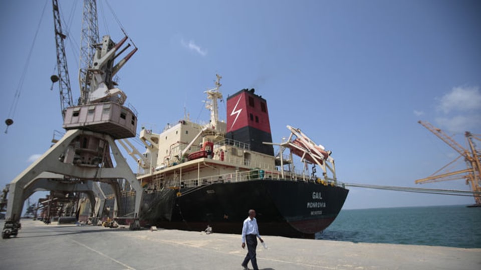 Der Hafen von Hodeida in Jemen.