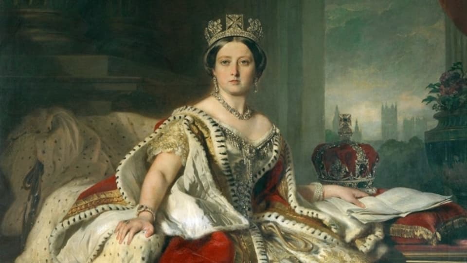 Porträt von Queen Victoria von 1859, gemalt von Franz Xaver Winterhalter.