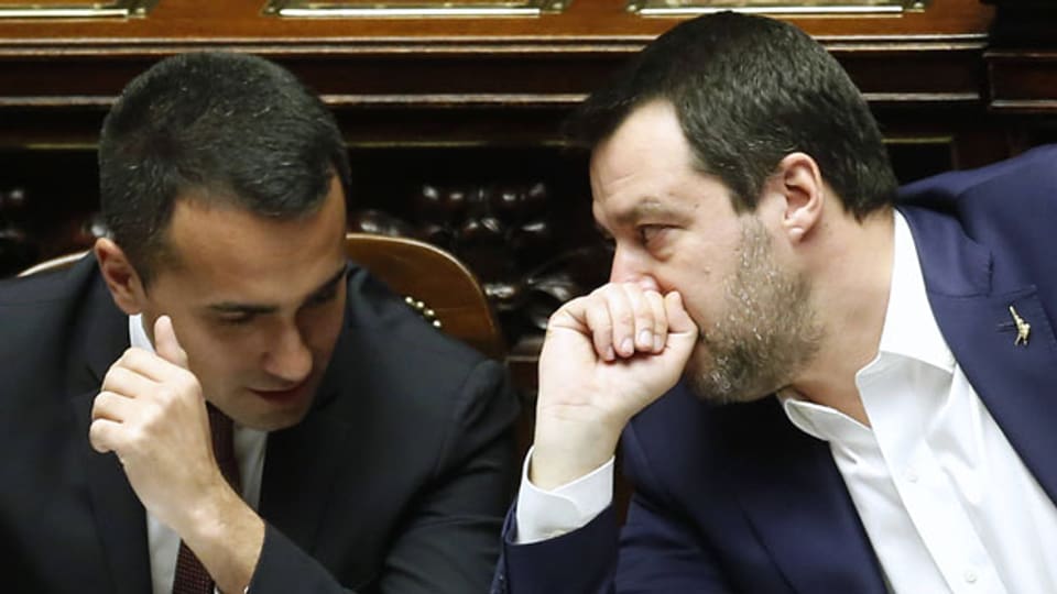 Luigi Di Maio (links), Chef der 5 Stelle, und Matteo Salvini von der Lega.
