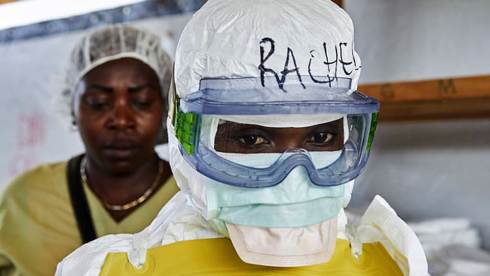 Ebola-Durchgangszentrum in Beni in der Provinz Nordkivu, Demokratische Republik Kongo.