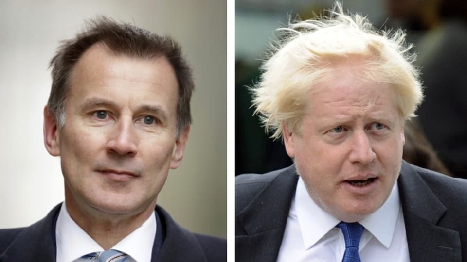 Jeremy Hunt (links) und Boris Johnson (rechts) bewerben sich um die Nachfolge von Theresa May.
