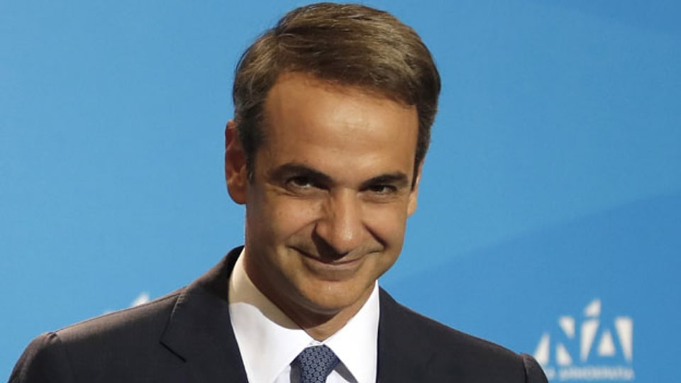 Kyriakos Mitsotakis, der konservative Parteichef der griechischen Opposition Neue Demokratie.