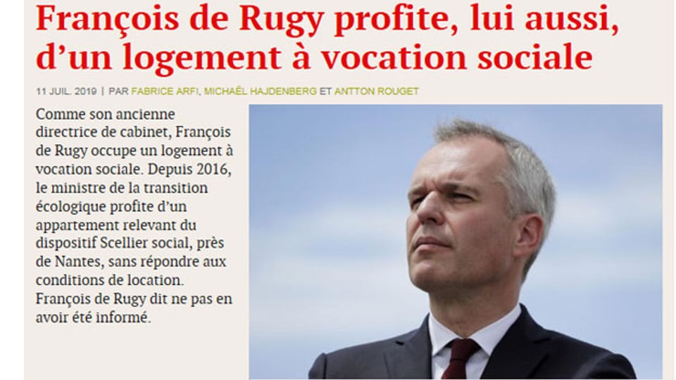 Das Internetportal Mediapart: Der Minister habe bei Nantes privat eine subventionierte Zweitwohnung gemietet.