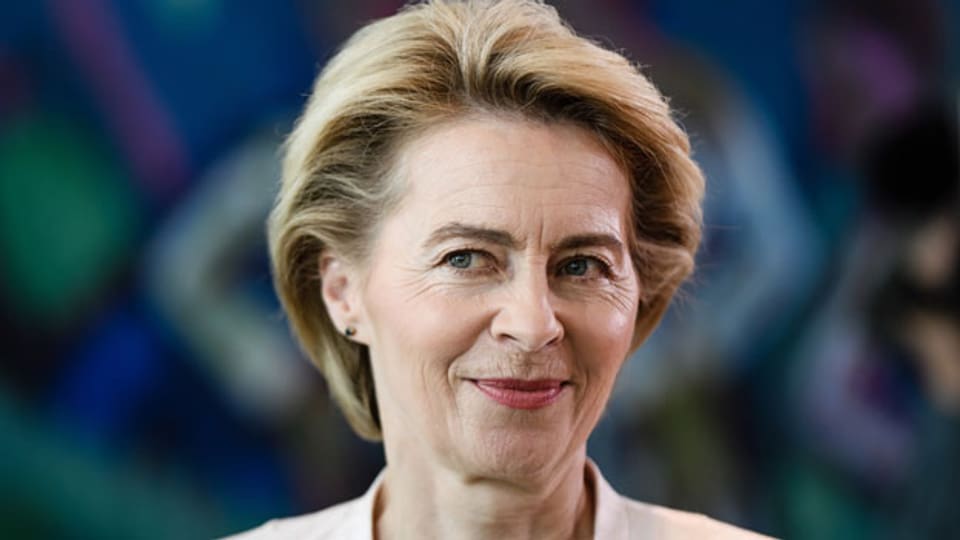 Ursula von der Leyen, designierte Präsidentin der EU-Kommission vor dem EU-Parlament in Strassburg am 16. Juli 2019.