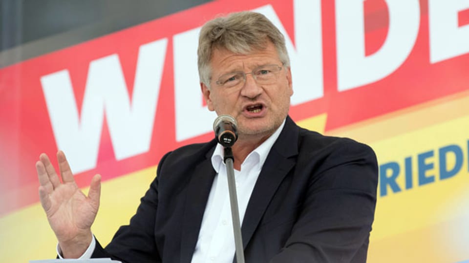 Jörg Meuthen, beim Wahlkampfauftakt der AfD.