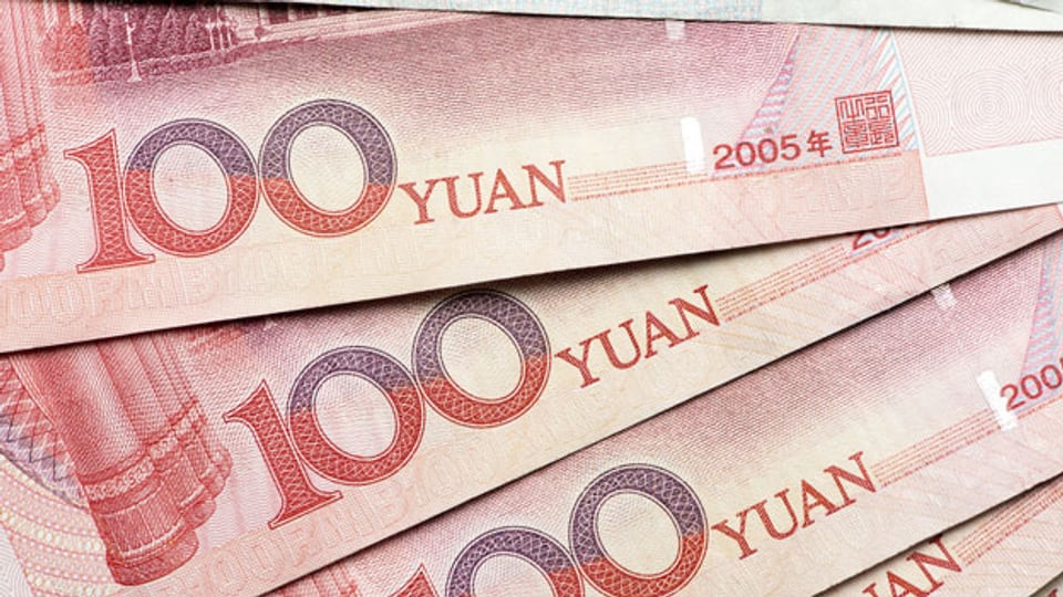 Die chinesische Währung Yuan.