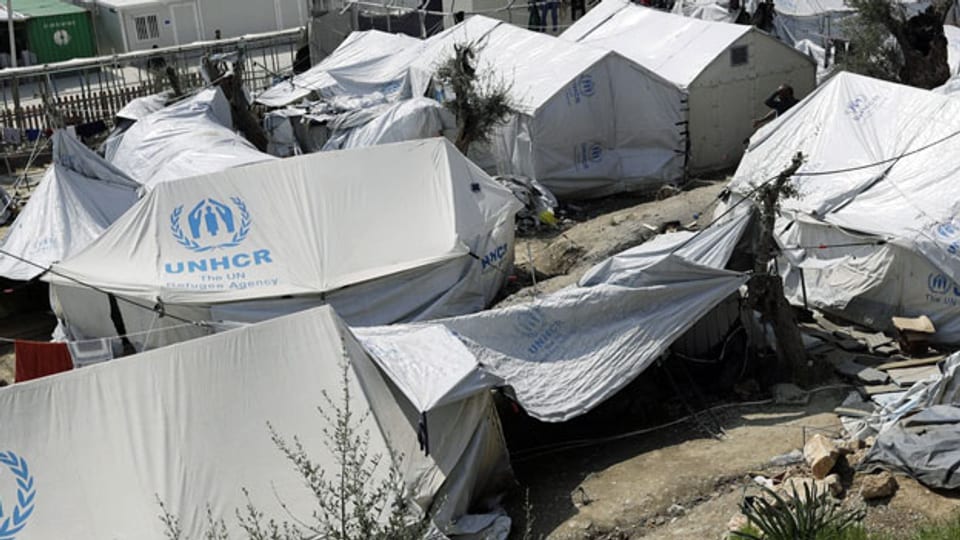 Das Flüchtlingslager Moira ist heillos überfüllt.