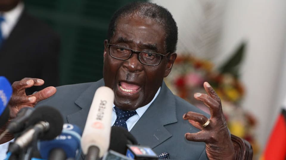 Simbabwes Ex-Präsident Robert Mugabe. Archivbild von 2013.