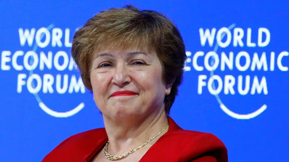 Kristalina Georgieva, CEO der Weltbank, am Weltwirtschaftsforums (WEF) in Davos, am 25. Januar 2019.