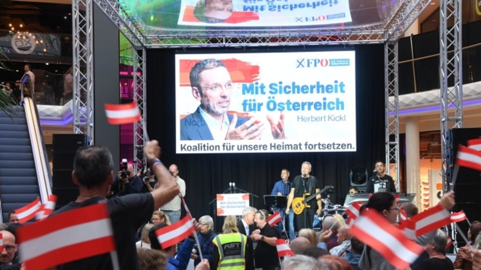 Wahlkampfauftakt der FPÖ in Pasching.