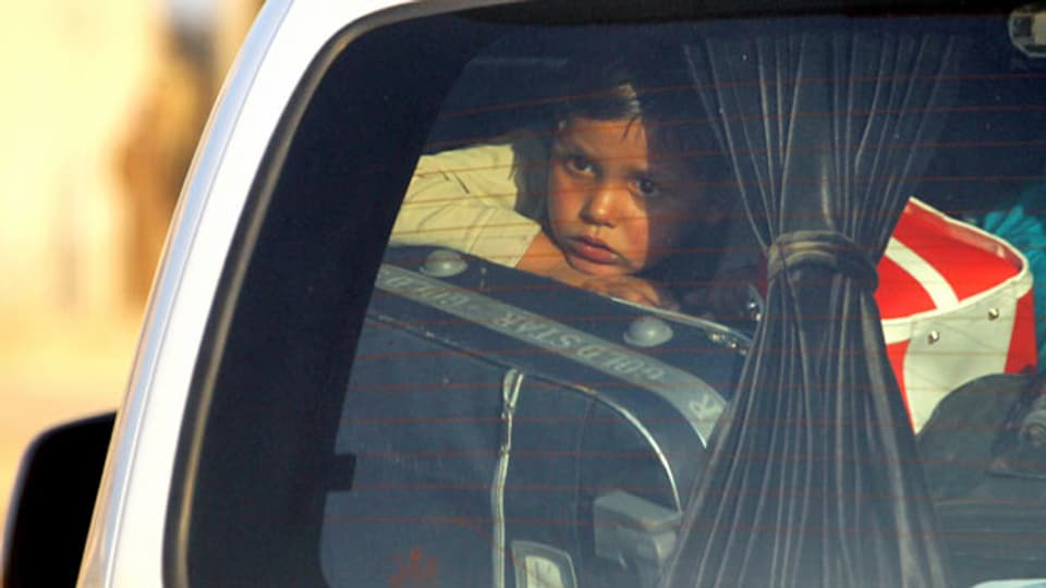 Kind auf der Flucht, Tel Abyad, Syrien.