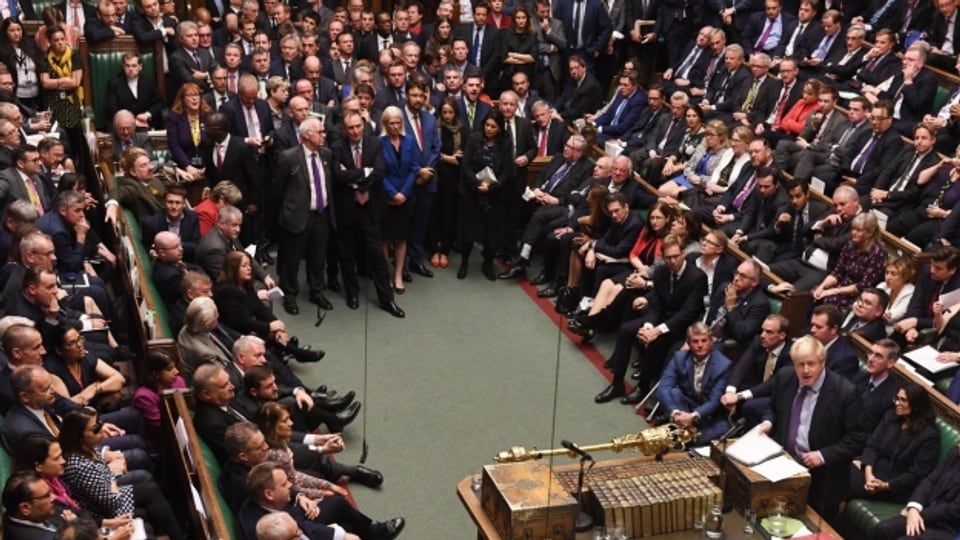 Das Parlament in London während der Abstimmung gestern.