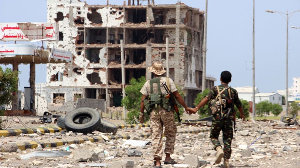 Mitglieder der Houthi-Miliz in Hodeidah, Jemen, am 19. Oktober 2019.
