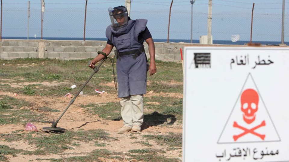 Landminen-Räumung in Libyen.