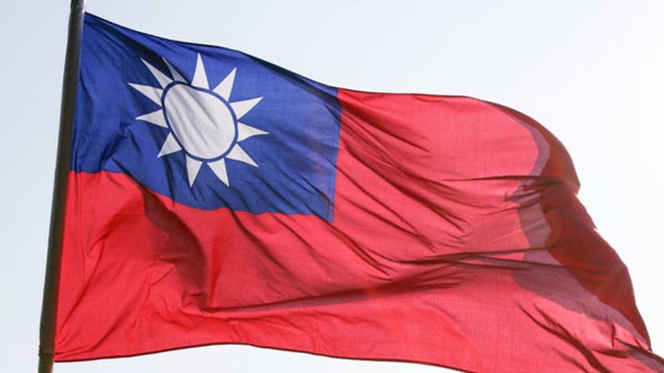 Symbolbild. Die Fahne von Taiwan.