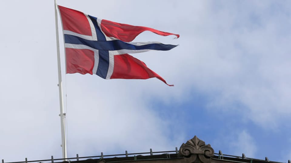 Die norwegische Fahne.