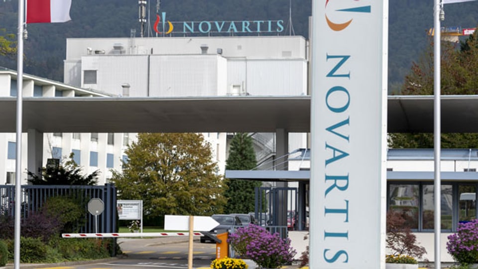 Der Eingang zu den Produktionswerken von Novartis in Stein, Kanton Aargau.