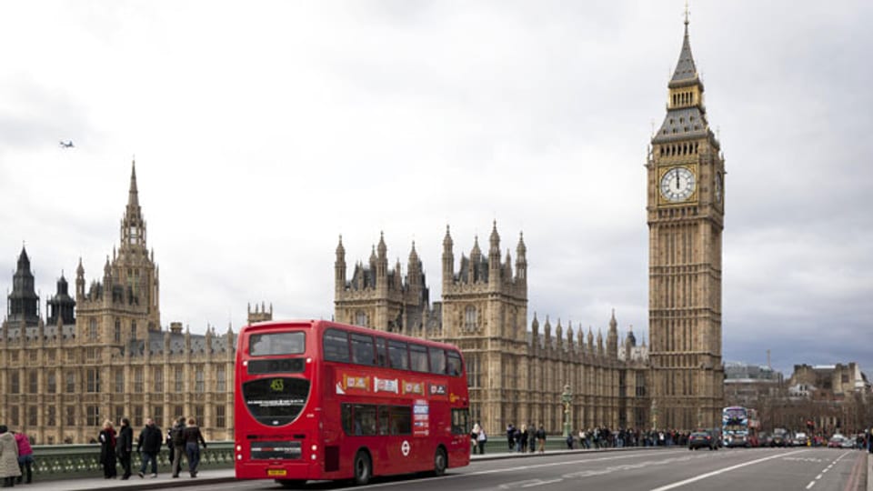 Blick auf das britische Parlament und den Big Ben.