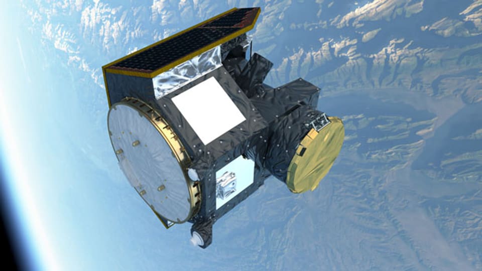 Cheops (für «Characterising Exoplanet Satellite») wird an Bord einer Sojus-Trägerrakete vom europäischen Weltraumbahnhof in Kourou, Französisch-Guayana, abheben.
