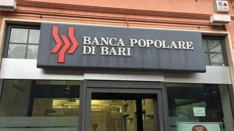 Das Logo der Bank Popolare di Bari.