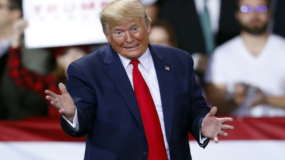 Donald Trump bei einem Wahlkampfauftritt in Michigan am 18. Dezember 2019
