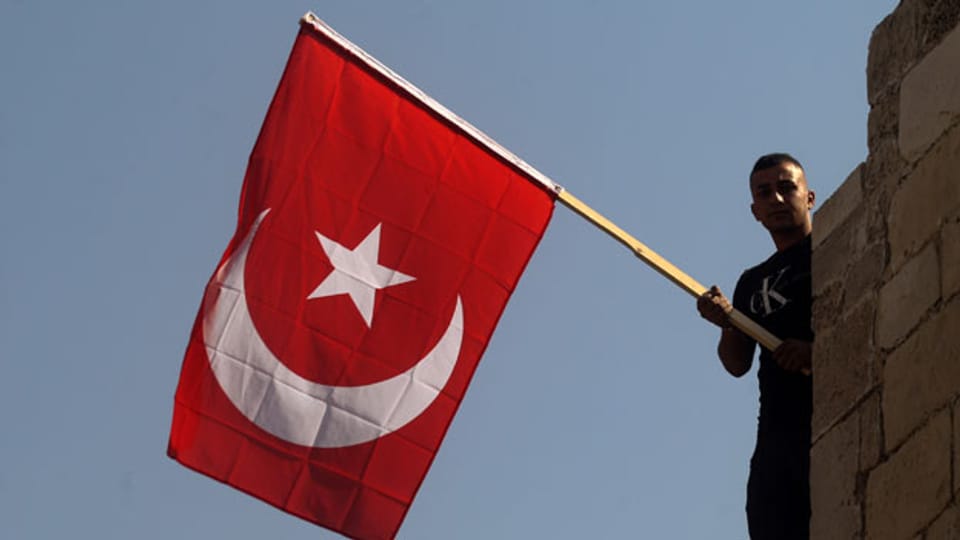 Die türkische Flagge. Symbolbild.