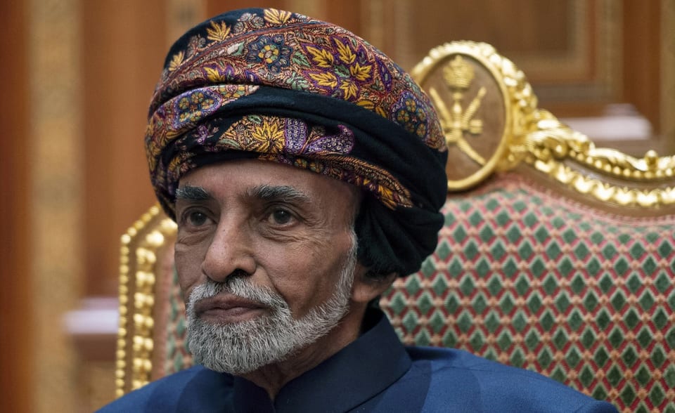 Omans Herrscher, Sultan Kabus