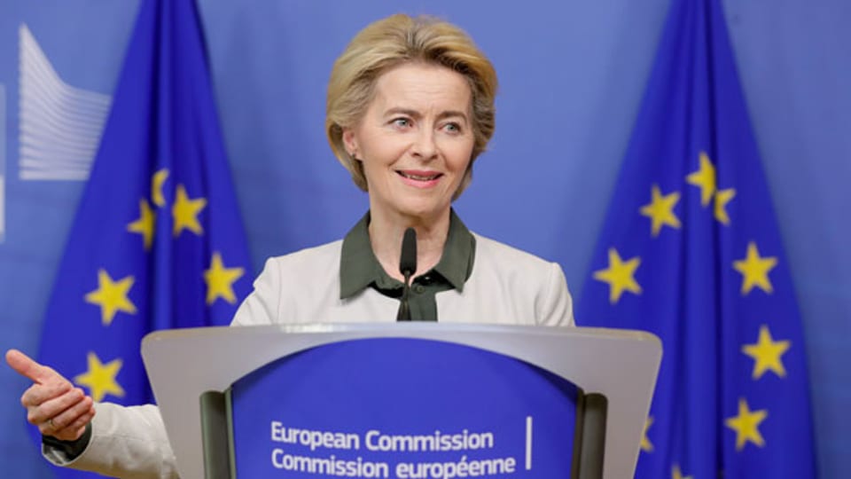 EU-Kommissionspräsidentin Ursula von der Leyen stellt den Green Deal vor.