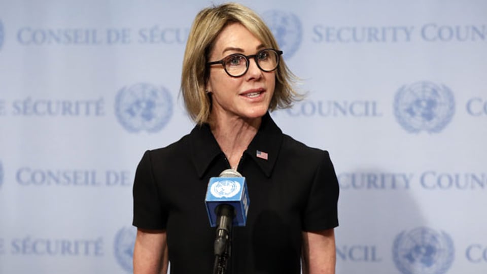 Die US-Botschafterin Kelly Craft am UNO-Hauptquartier im September 2019.