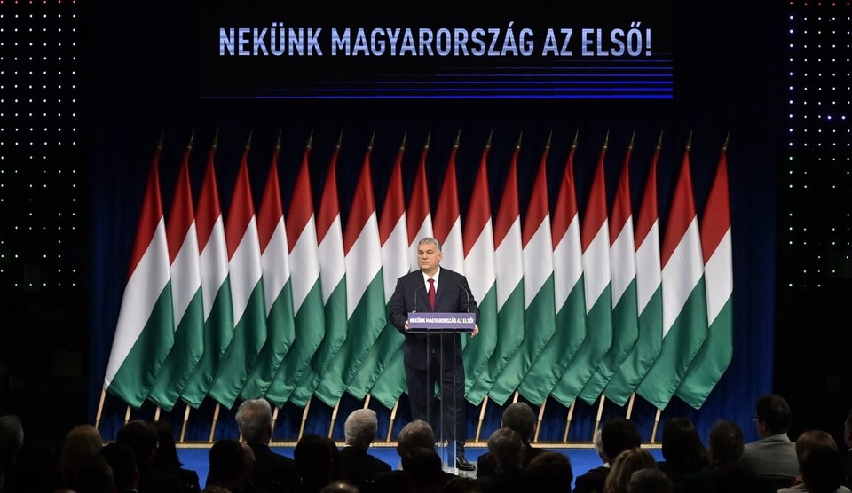 Premier Orban bei seiner Rede zur Lage der Nation