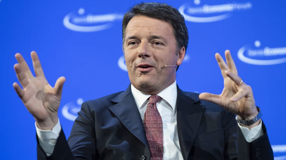 Matteo Renzi am WEF 2020 in Davos.