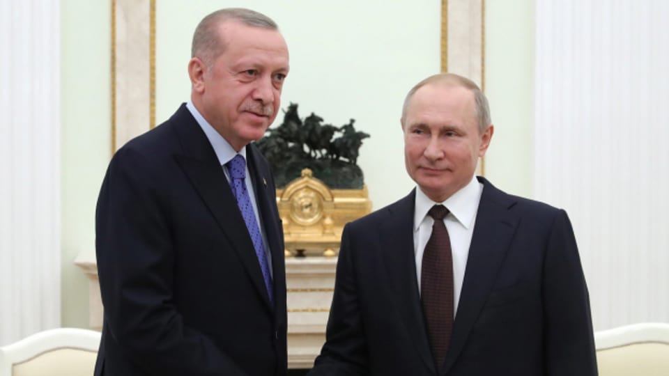Erdogan und Putin in Moskau.